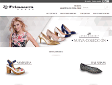 Tablet Screenshot of primaverashoes.com